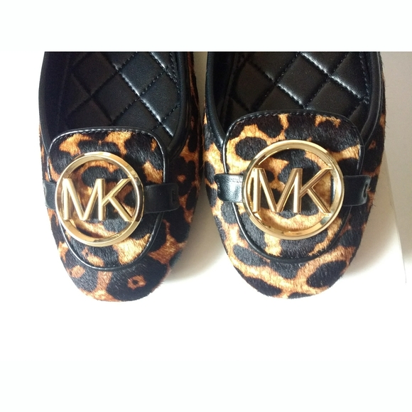 🆕 MICHAEL KORS Leopard Calf Hair Flat Shoes NWB - Picture 6 of 7